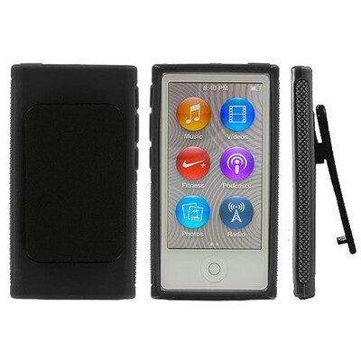 

ANiceSellerTM Color TPU Rubber Skin Case Cover with Belt Clip for iPod Nano 7th Gen 7 7G
