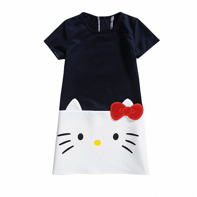 

HOT Baby Girls Dresses Hello Kitty Brand Children Dresses For Girls Princess Dress Christmas Kids Clothes