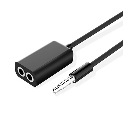

35mm Jack Headphone Audio Cable 1 Male to 2 Female Stereo Audio Y Splitter Adapter Compact&flexible designed easy to use