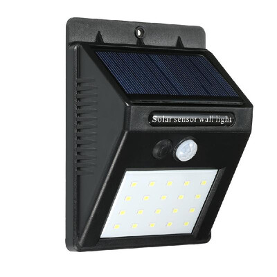 

Solar Sensor Wall Lights 20LED Waterproof Solar Powered PIR Motion Sensor Energy Saving Night Lights for Garden