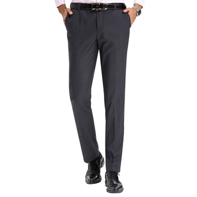 

Red Bean Hodo Men Business Dress Slim Straight Мужчины Мужчины Фиолетовые брюки Серые 33