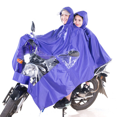 

Jingdong supermarket is strokes Kendo outdoor riding adult anti-floating motorcycle battery electric car raincoat double poncho thickening P3-N deep purple 4XL