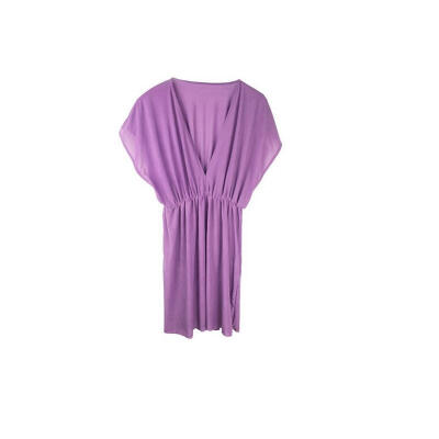 

Buenos Ninos Womens Ice Silk Batwing Sleeve Beach Dress