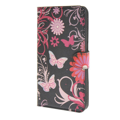 

MOONCASE Butterfly style Leather Side Flip Wallet Card Slot Stand Pouch Case Cover for Microsoft Lumia 640  / a03