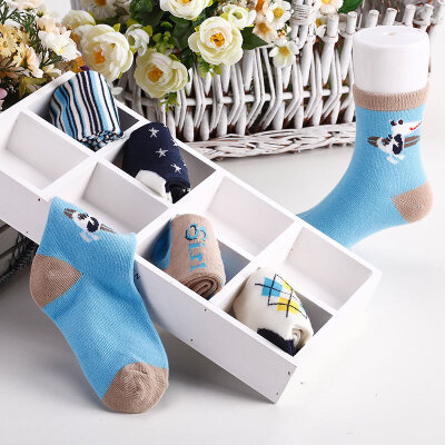 

Jingdong supermarket] Antarctic (Nanjiren) children socks spring and summer cotton in the tube breathable sweat girl mixed with 5 pairs of equipment