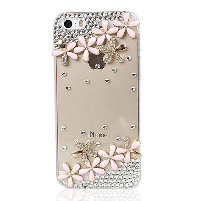 

PC Protective Four Leaves Hard Case Cover Skins For iPhone 55S Luxury