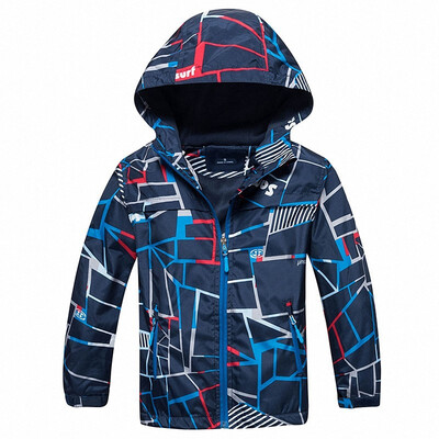 

2018 Spring Autumn Winter Children Outerwear Warm Sporty Kids Clothes Waterproof Windproof Boys Jackets For 4-12T 2 Colors
