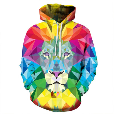 

QYDM0157Mens Hoodie 3D Printed Women Pullover Sweater
