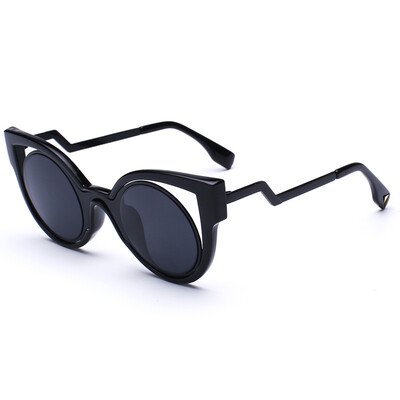 

FEIDU Newest Cat Eye Sunglasses Women Brand Designer Fashion UV Round Lens Sun Glasses For Men Oculos De Sol Feminino