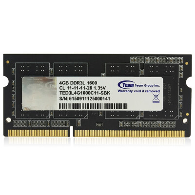 

Team Group Low Voltage DDR3 1600 4G Notebook Memory