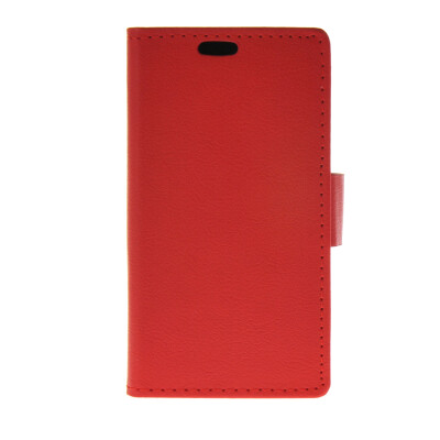 

MOONCASE Leather Side Flip Wallet Card Holder Stand Shell Pouch Case Cover for Samsung Galaxy J1 Red