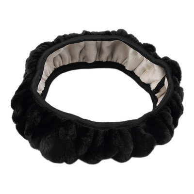 

Charm Warm Long Wool Plush Steering Wheel Cover for Car Handbrake Accessory