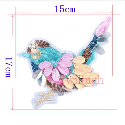 

twilingh Patches Sewing Iron-On Accessories Patchworks Magic Mirror Embroidered Sequined Patches For Clothing