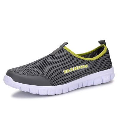 

Men Shoes Summer Fashion Breathable Mesh Men Casual Shoes Slip-On High Quality Flat Shoes For Men