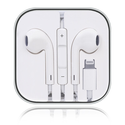 

Nansi NS-B04 Apple iphone7 Headphones Lightning In-ear Mobile Phone Remote Control with Mike Stereo Call for iphoneX8plus76s5s