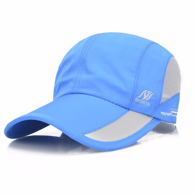 

New men&39s quick-drying baseball cap outdoor sun protection visor female sports leisure waterproof mesh cap