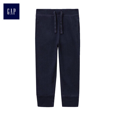 

GAP flagship store childrens clothing boys&children basic models comfortable elastic waist beam mouth sweatpants 215369 navy blue 73cm 6-12 months