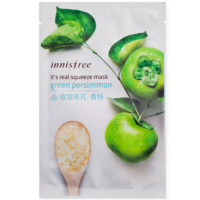 

Innisfree Green Persimmon Facial Mask moisturizing brightening