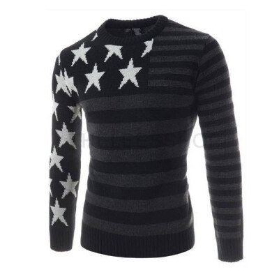 

Zogaa New Men's Knitwear European Style Five-pointed Star