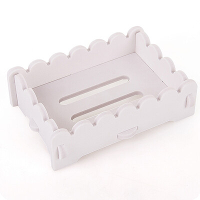 

DIY European style wooden soap holder Handmade jewelry box toilet bathroom soap dish drain tray makeup organizer