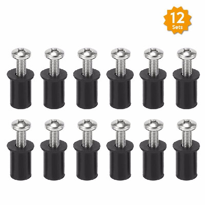 

12 Set Well Nuts with Stainless Steel Screws for Kayak Canoe Boat Marine