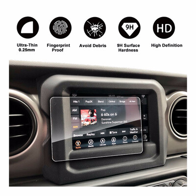 

2018 Jeep Wrangler JL Uconnect 70 14987 5R angle navigation screen protector