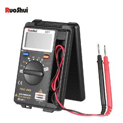 

RuoShui Portable Pocket 3999 Counts Auto Range True RMS Multi-functional Digital Multimeter DMM Voltmeter Ohmmeter with DC AC Volt