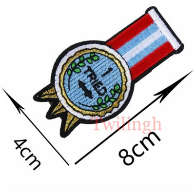 

1 pcslot Brand Embroidered Patches Letter Cartoon Color Sequin Patch Iron On Fabric Badge Sew On Clothes Appliques DIY Stickers