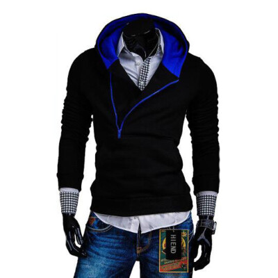 

Zogaa New Men's Hoodie Matching Color Slim Active