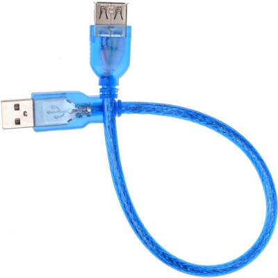 

SAMZHE BL-903 USB20 high-speed transmission data extension line male to female AM ​​ AF data cable U disk mouse keyboard extension line transparent blue 03 meters