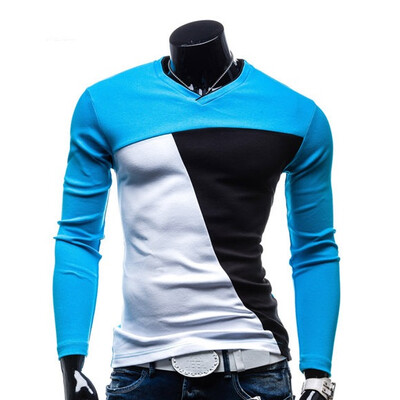 

Zogaa New Men's POLO Shirt Fashion Slim Dot Long Sleeve