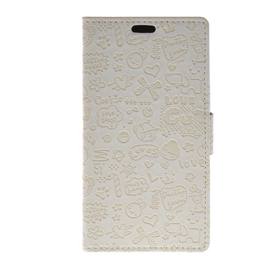 

MOONCASE Cute Little Witch Leather Side Flip Wallet Card Holder Stand Pouch ЧЕХОЛ ДЛЯ Huawei Ascend Y635 White