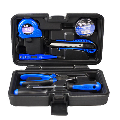 

RAYENR Household Toolbox Set Manual Combination Household Tool Set Hardware Set Electrician Woodworking Repair Toolbox NR9001