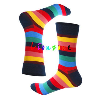 

LIONZONE Winter Warm Women Socks Unisex Rainbow Cherry Crane Pineapple Lemon Harajuku Colorful Funny Cotton Crew Socks