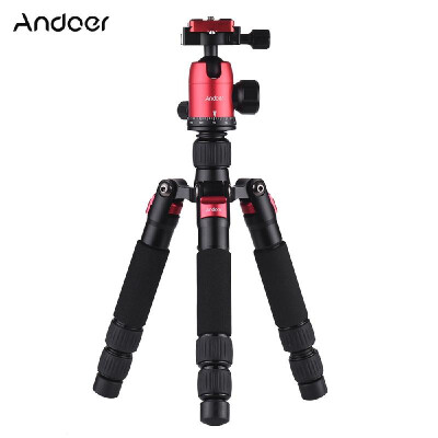 

Andoer DT 02 Mini Portable Desktop Tripod Stand Aluminum Alloy with Ball Head Quick Release Plate Carry Bag for Canon Nikon Sony D