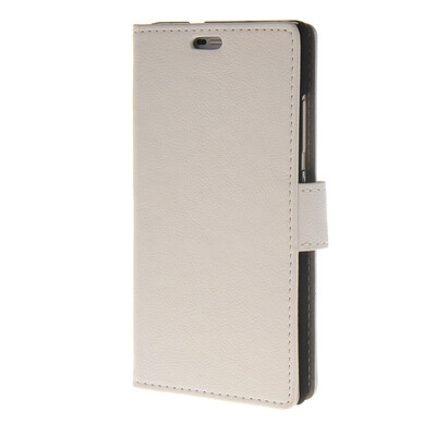 

MOONCASE Simple Leather Flip Wallet Case Card Slot Stand Back Cover for Huawei Ascend P8 White