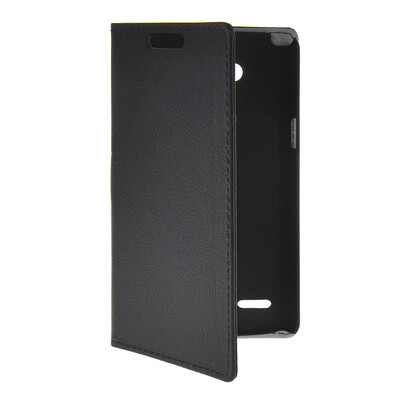 

MOONCASE тонкий кожаный бумажник флип сторона держателя карты Чехол с Kickstand чехол для LG L80 Черный
