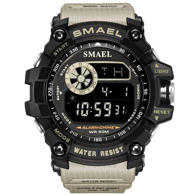 

SMAEL new outdoor sports single display electronic watch waterproof shock-proof student mens sports watch