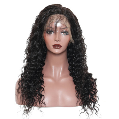 

Deep Wave 150 Density 13x6 Pre Plucked Lace Front Wig Brazilian Human Hair Wigs With Baby Hair For Women Dolago