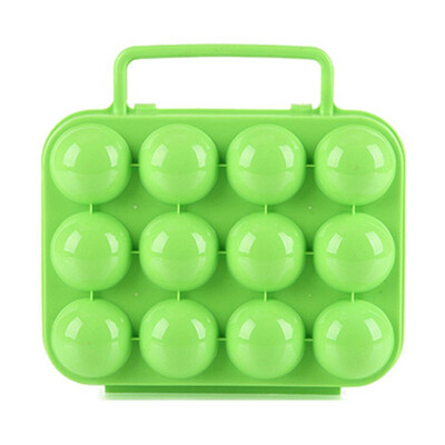 

UpperX Portable Folding Plastic Egg Carrier Holder Storage Container Green