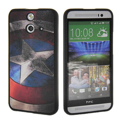 

MOONCASE Cute Pattern Soft Flexible Silicone Gel TPU Skin Shell Back ЧЕХОЛ ДЛЯ HTC One E8