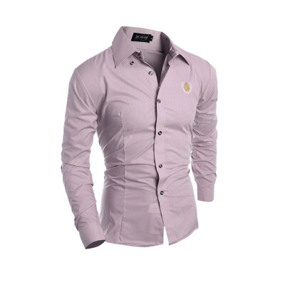 

Zogaa New Men' Shirt Embroidery Business Affairs