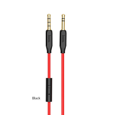 

HOCO Stereo Audio Cable Jack 35mm Male to Male 35 mm Jack Aux Cable for iPhone Car Headset Speaker Player Aux Cord with mic