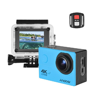 

Andoer AN200 4K WiFi Action Sports Camera 16MP 1080P Full HD 4X Zoom 2" LCD 170¡ã Wide Angle Waterproof 40m with Remote Control Su
