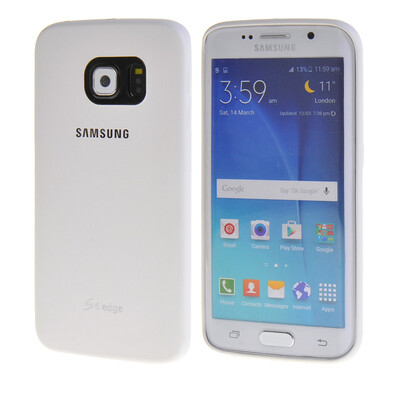 

MOONCASE Жесткий Прорезиненные резиновое покрытие Разрабатывают обложка чехол для Samsung Galaxy S6 Edge Белый