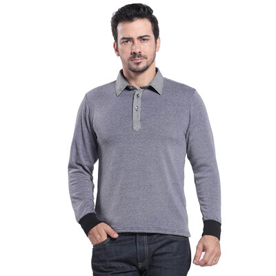 

Antarctic people Nanjiren N073C50521 thermal underwear men&39s business casual shirt collar men&39s plus velvet thick heat storage single shirt fashion wear male navy blue L