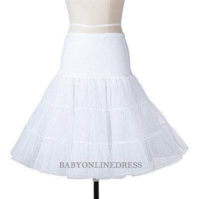 

2018 Cheap Womens 50s Vintage Skater Skirt Ruffle Tutu Petticoat Skirts Fluffy Skirts Rockabilly Swing Underskirt
