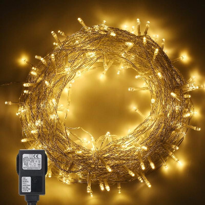 

Tomshine 200LEDs String Light 6w 25 meters 82 ft IP44 Water Resistance Eight Lighting Effects