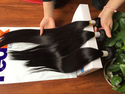 

Virgin Hair Brazilian Straight Hair 3 Bundles Straight Hair Weave Human Hair Extensions Natural Color