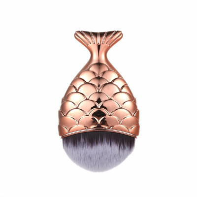

Contour Fish Cosmetic Professional Powder Mermaid Makeup Brushes Set Maquiagem Foundation Make Up Tool Kits